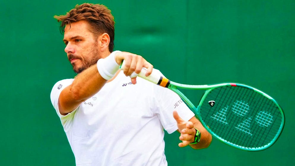 Rarely had to stretch himself like this: Stan Wawrinka is through to the 2nd round at Wimbledon after a solid performance
