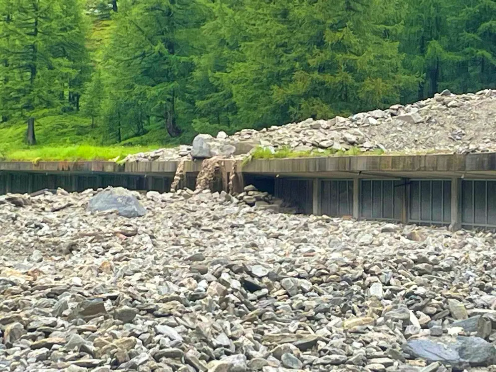 Traffic chaos after the storm: Simplon in July 2024