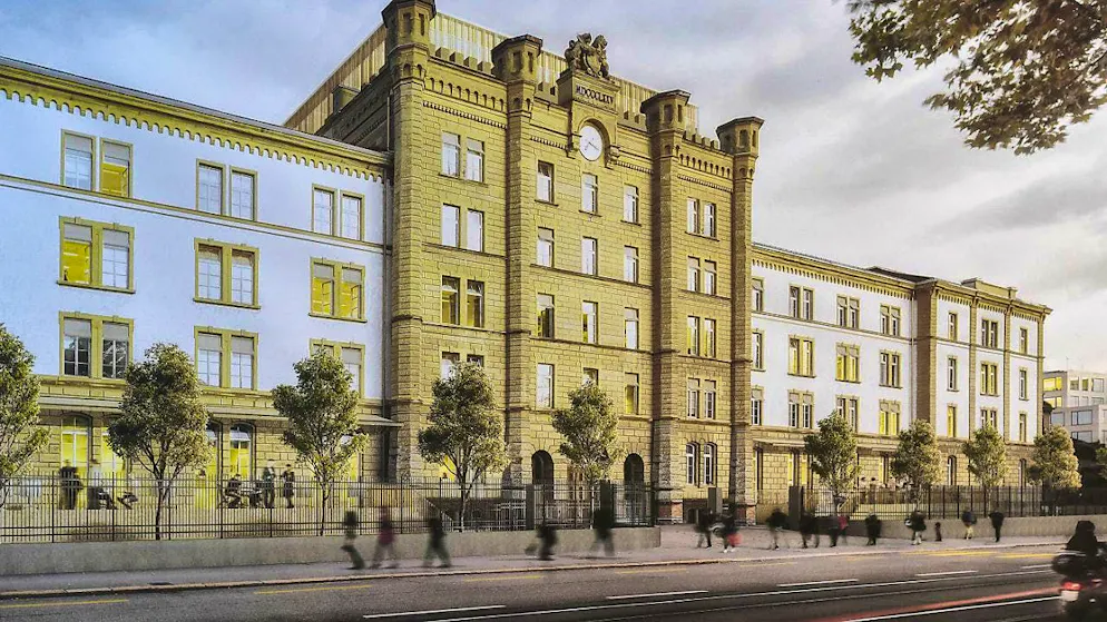The Cantonal Council is examining whether the right of appeal for associations should be restricted. The most recent example of delayed construction is the barracks. The point of contention there is the planned glass roof. (Visualization)