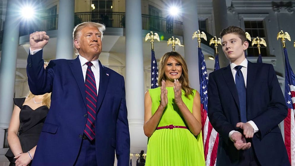 Im Gegensatz zu seiner ersten Amtszeit würden Melania und ihr Sohn Barron bei einem erneuten Sieg Trumps dieses Mal nicht mit ins Weisse Haus ziehen. (Arhcivbild, 2020)