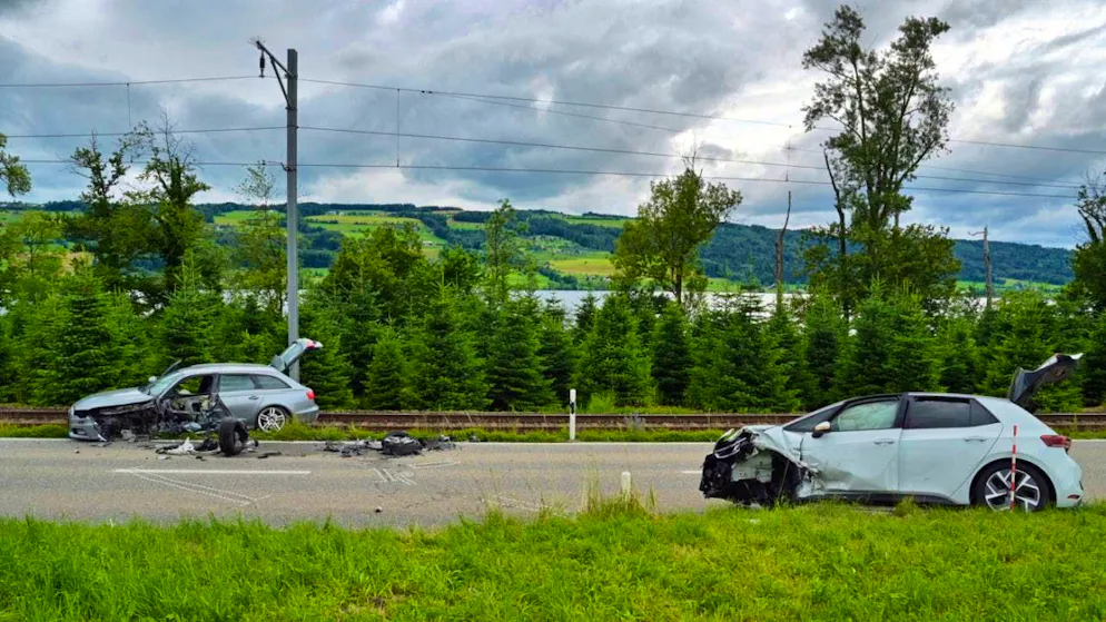 The accident occurred on the Luzernerstrasse between Baldegg and Gelfingen.