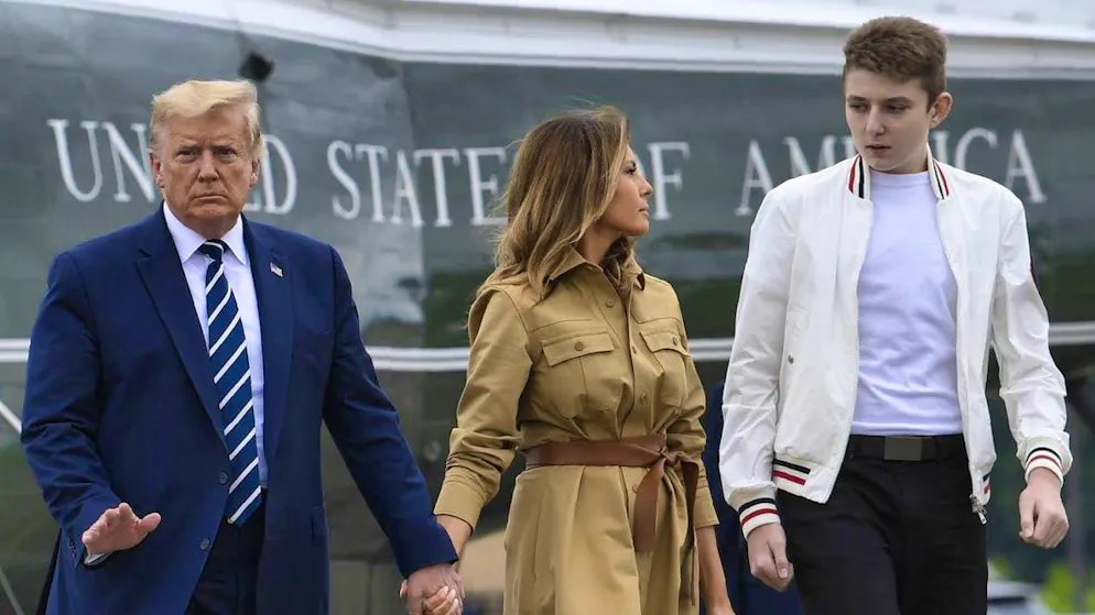 Little Barron is now a head taller than his mother and father. Melania wants to focus more on him - and not on her husband's possible presidency.