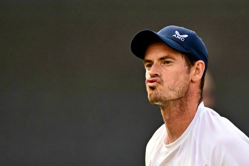 Wimbledon. Andy Murray - Desperately struggling for a worthy finish