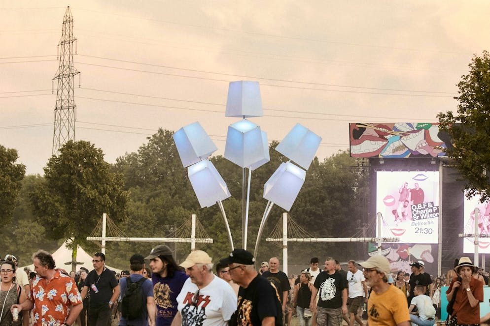 Paléo - the biggest and most beautiful open-air festival in Switzerland. Such art installations can be found everywhere at the Paléo Festival. 