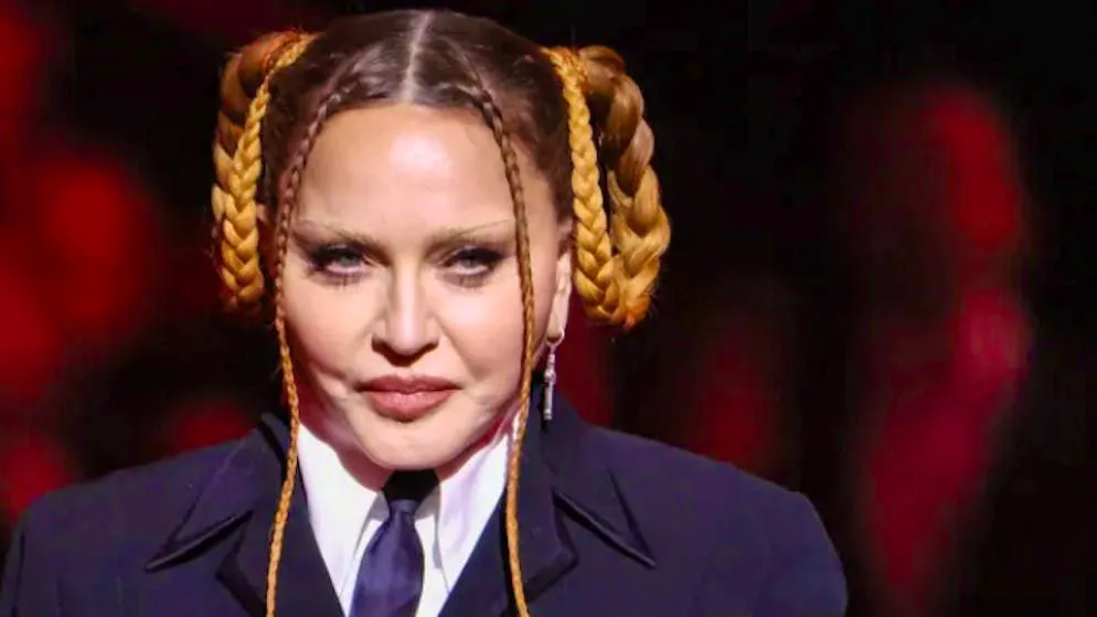 Madonna after hospital stay. 