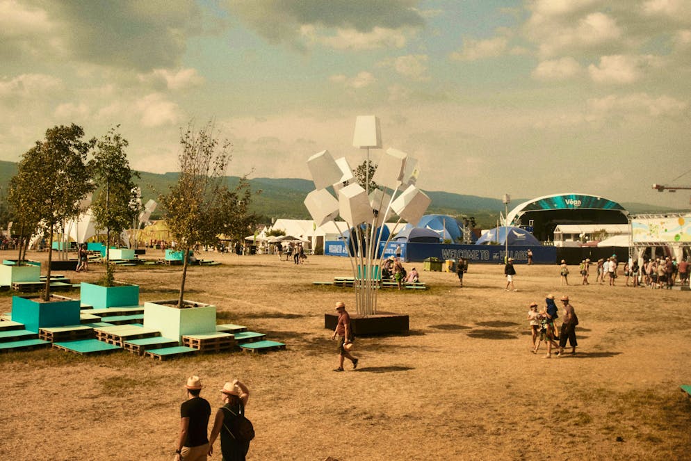 Paléo - the biggest and most beautiful open-air festival in Switzerland. This is what the square looks like before the crowds storm it.