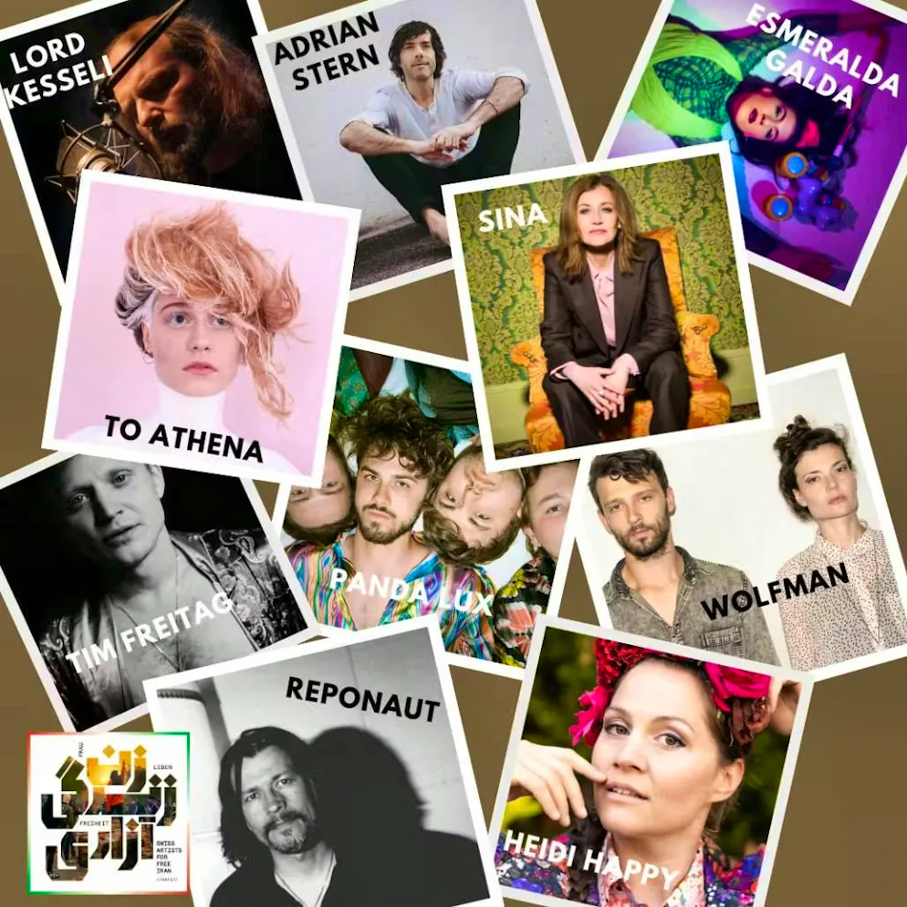 These Swiss musicians support the protest with their contribution in the song "Woman, Life, Iran".