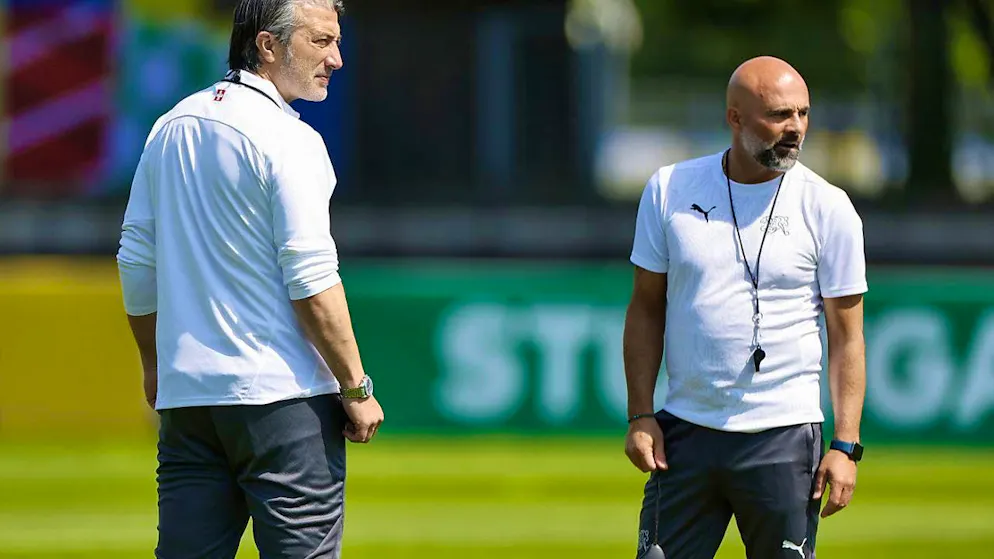 How the new cohesion in the national team came about - Gallery. Coaches Murat Yakin and Giorgio Contini trust each other blindly