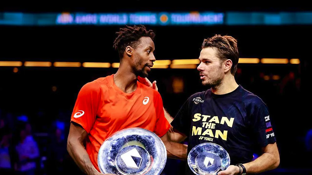Get along well on and off the court: Gaël Monfils and Stan Wawrinka in 2019 after the final in Rotterdam, which the Frenchman won