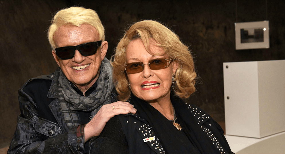Heino and his wife Hannelore at the Ruhr Museum at the opening of an exhibition in 2018.