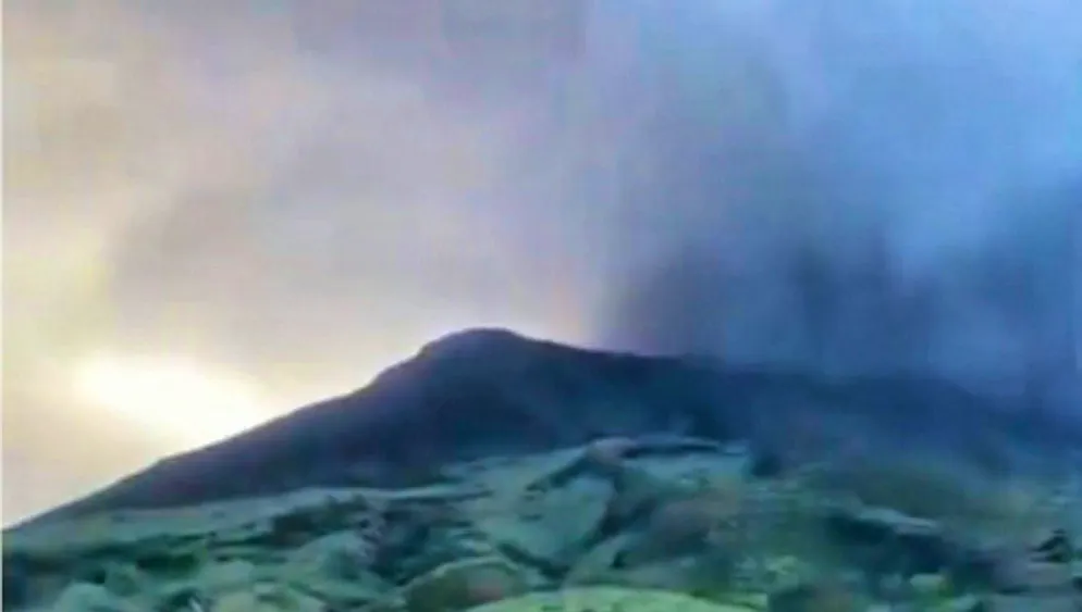 The mountain has been particularly active again for several days