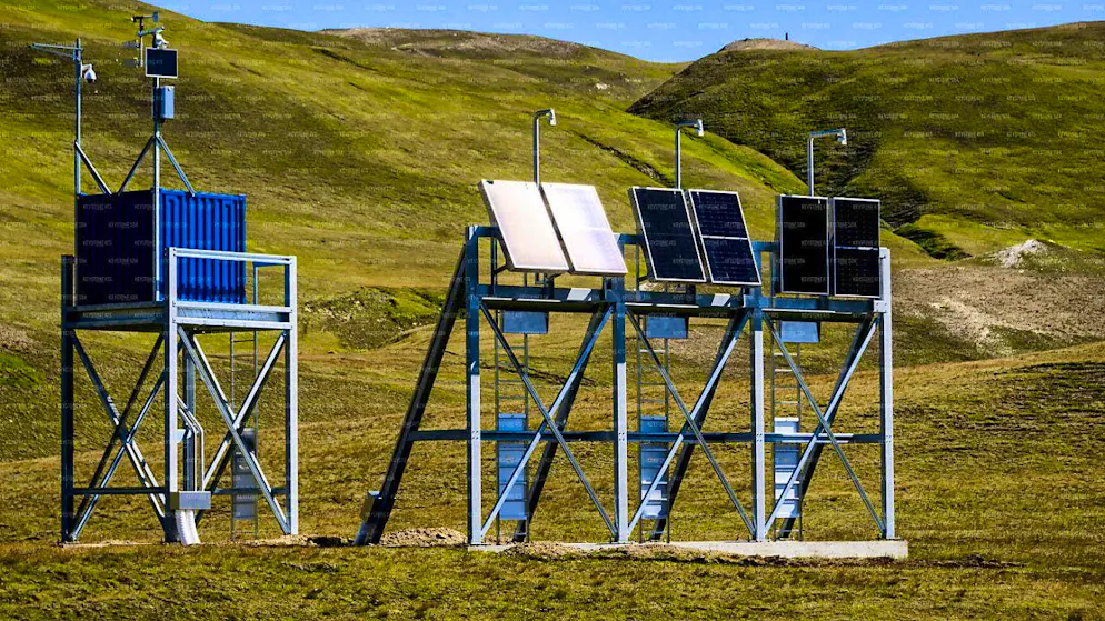 View of the test facility installed last summer above Grengiols in the Saflischtal valley. (archive picture)