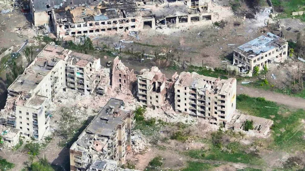 HANDOUT - This photo provided by the Ukrainian police shows the devastation in the city. Photo: Uncredited/Ukraine Patrol Police/AP/dpa
