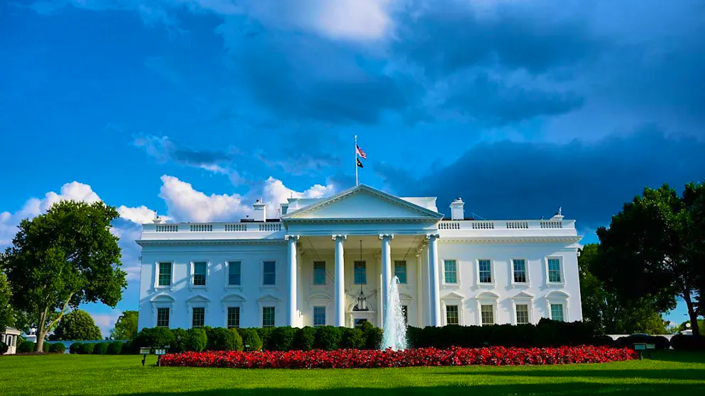 ARCHIVE - The White House in Washington. The US government is optimistic following the presentation of a new proposal by the Islamist Hamas in the tough negotiations for a ceasefire in the Gaza Strip. Photo: Pablo Martinez Monsivais/AP/dpa