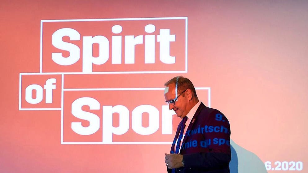 Swiss Olympic President Jürg Stahl at a Future Day in Bern in June 2020.