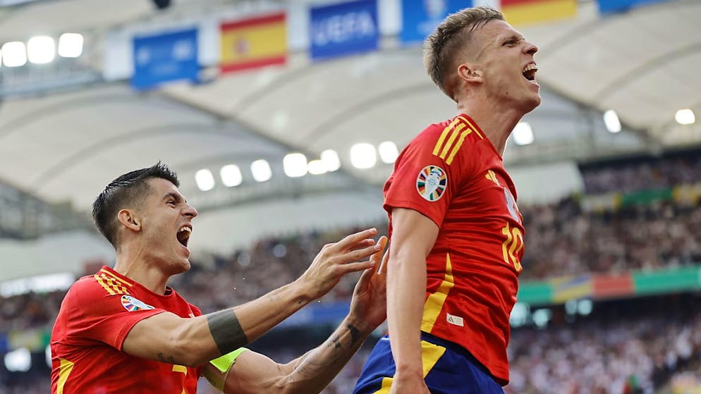 Dani Olmo brachte Spanien gegen Deutschland in Führung und gab kurz vor Ablauf der Verlängerung den Assist zum Siegtreffer