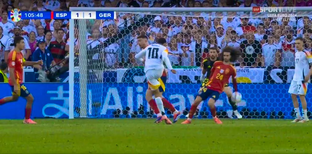 Questionable penalty area decision. Has Germany been robbed of a possible semi-final spot?