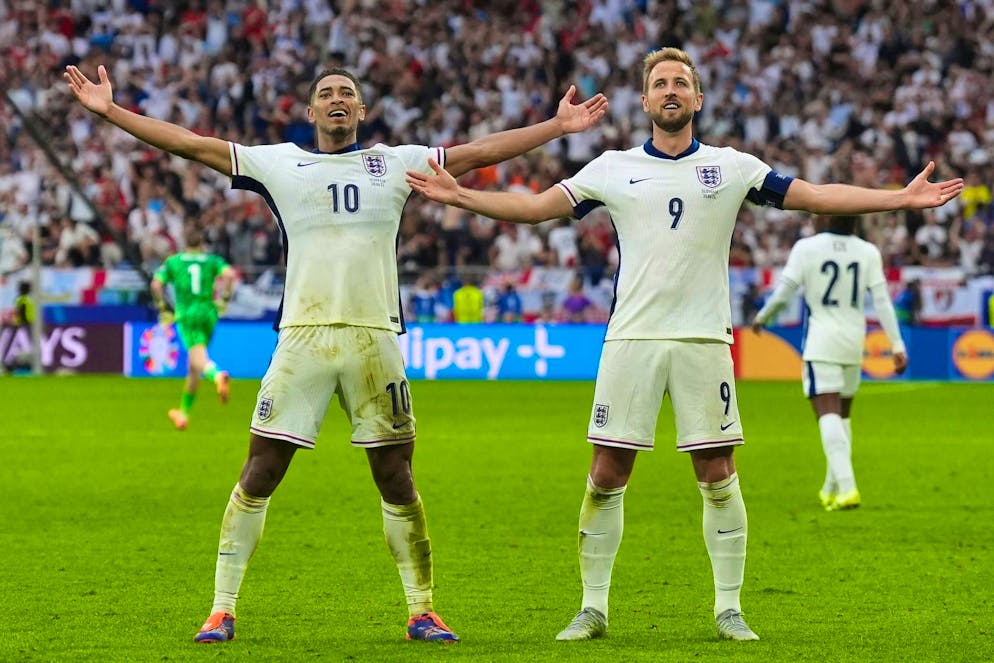 Jude Bellingham (l) and Harry Kane were the match-winners for England against Slovakia.