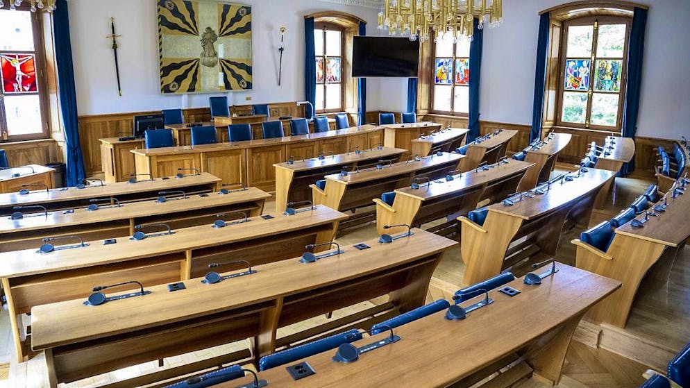 The cantonal council chamber in Uri, where parliament will discuss the government council's report. (archive image)