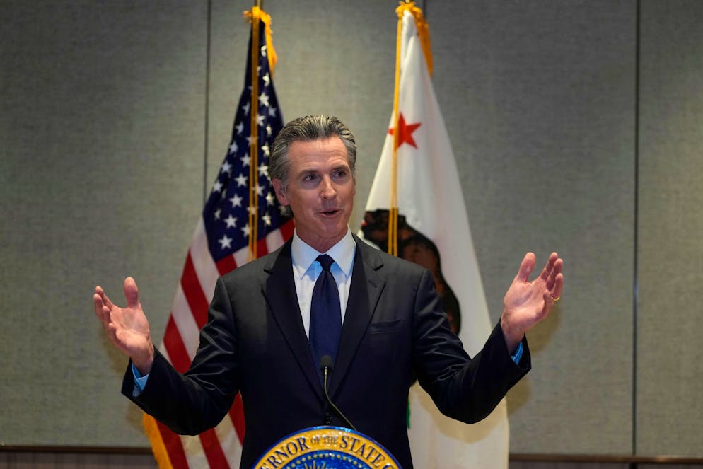 Gavin Newsom reportedly has ambitions for the White House.  (archive image)