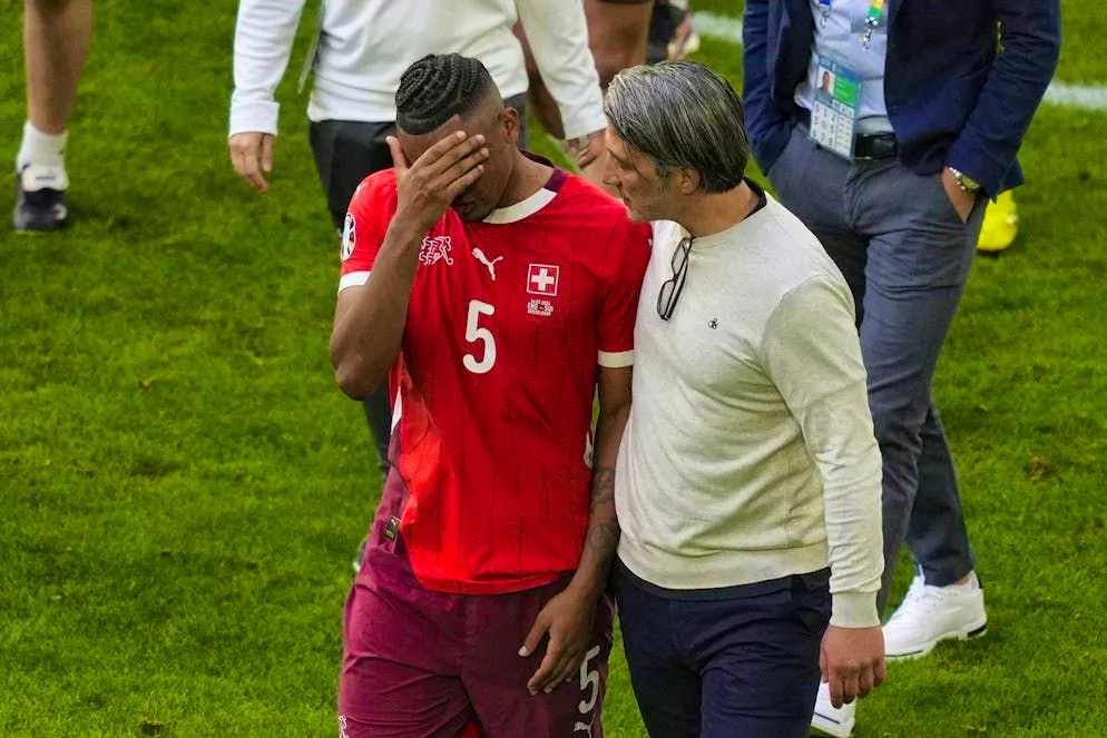 Penalty miss. Akanji: 
