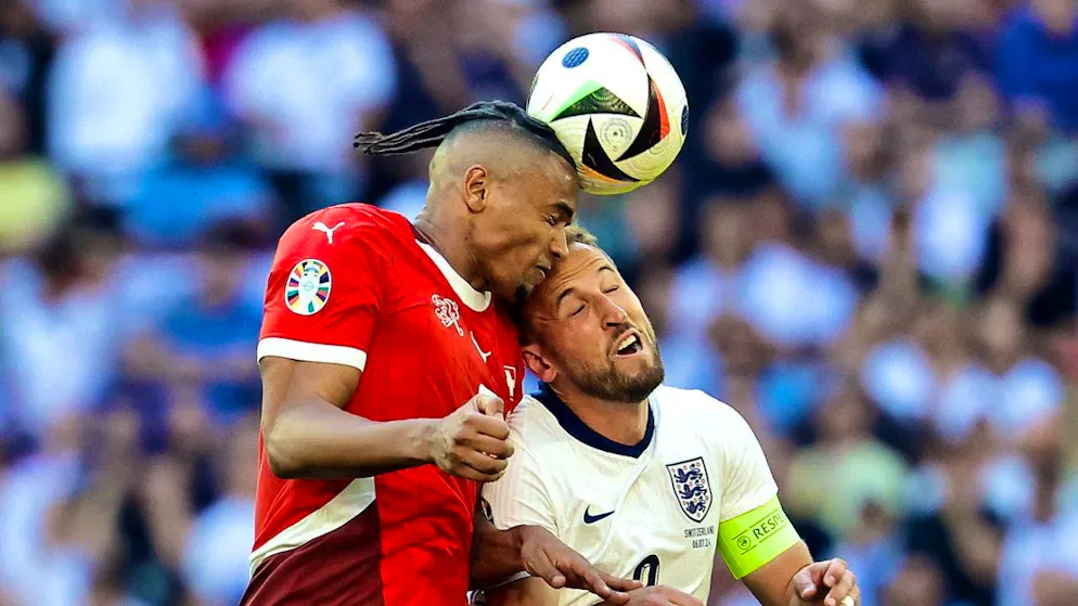 Manuel Akanji had England's star striker Harry Kane well under control