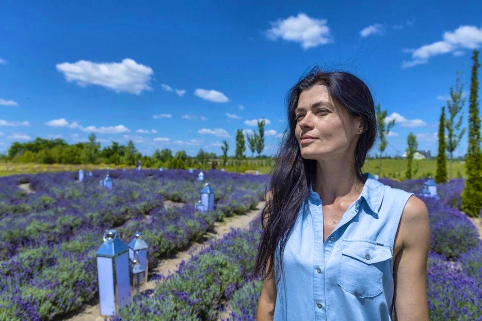Blooming splendor in dark times: Kiev defies the hardships of war. "The entire area was occupied by the Russian military," explains Olha Lyhvar, the park's landscape designer.