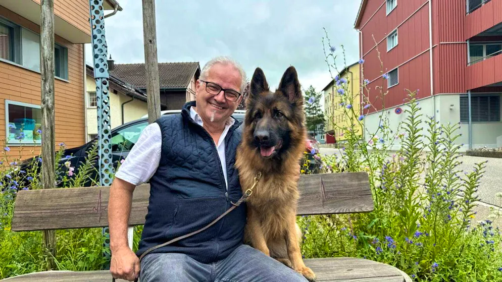 The southern German with her owner in Baden-Württemberg: Ayla (right).