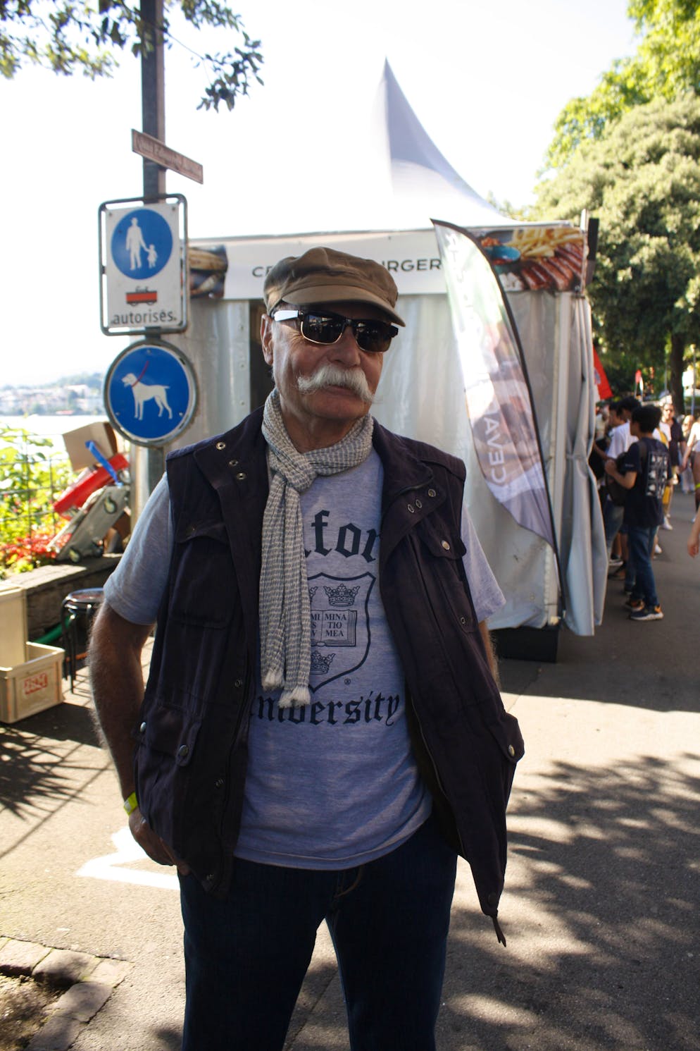 Montreux Jazz Festival 2024: Montag. Herausgeputzt für den heutigen Abend. 