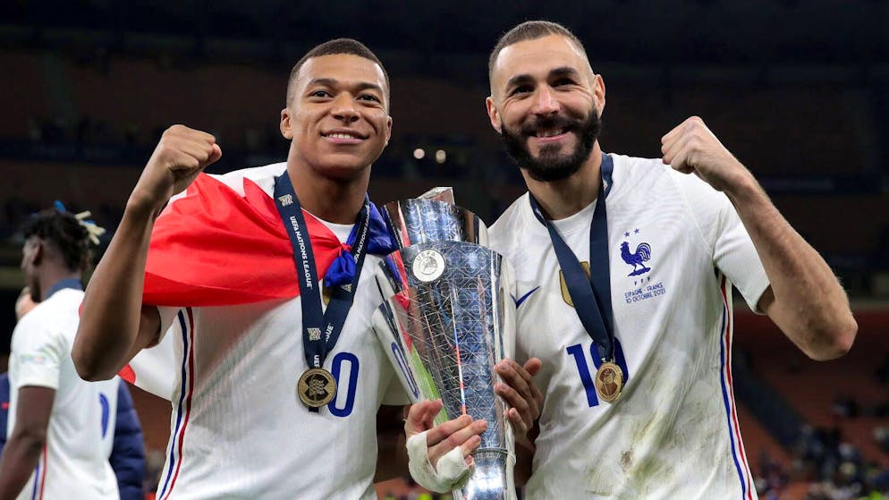 Grâce à des buts de Kylian Mbappé et Karim Benzema en finale contre l'Espagne, les Bleus remportaient en 2021 la Ligue des nations pour la première fois.
