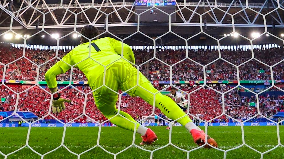 Large TV audience for the Swiss penalty shoot-out in Düsseldorf