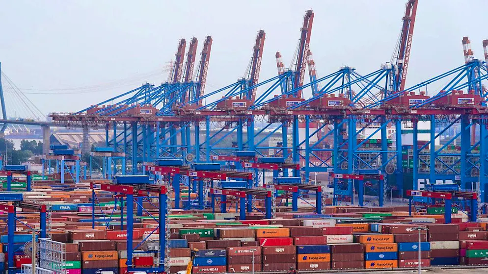German companies exported significantly less in May. (archive picture)