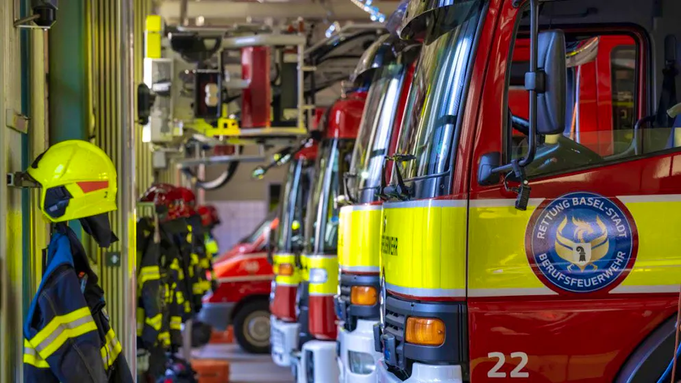 The professional fire department was able to extinguish the fire in Basel quickly. (archive picture)