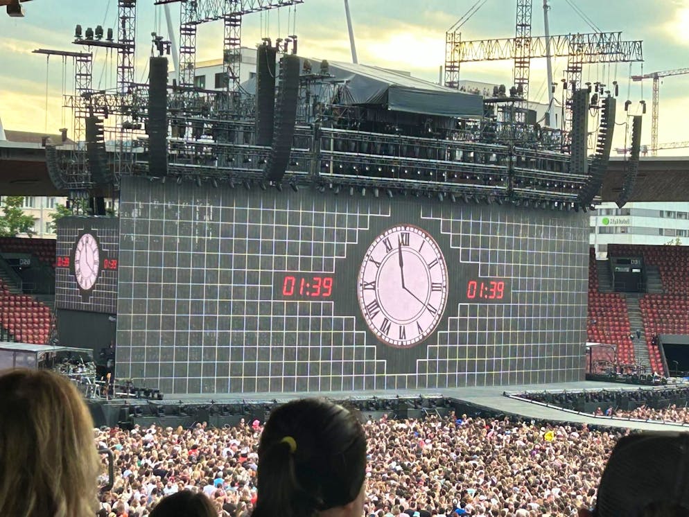 Der Coutdown ist runtergezählt. Das Konzert beginnt.