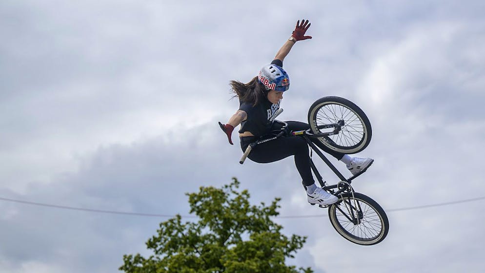 Für Nikita Ducarroz ist auch der Spass entscheidend - Gallery. Nikita Ducarroz will nochmals hoch hinaus.