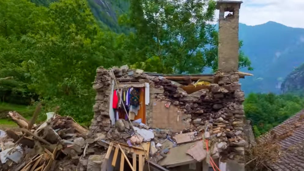 Eindrückliche Aufnahmen. Neues Video zeigt verheerende Unwetter-Schäden im Tessin