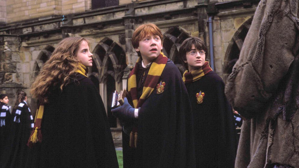 Sie mimten die drei Hauptdarsteller*innen in den acht «Harry Potter»-Filmen: Emma Watson, Rupert Grint und Daniel Radcliffe.
