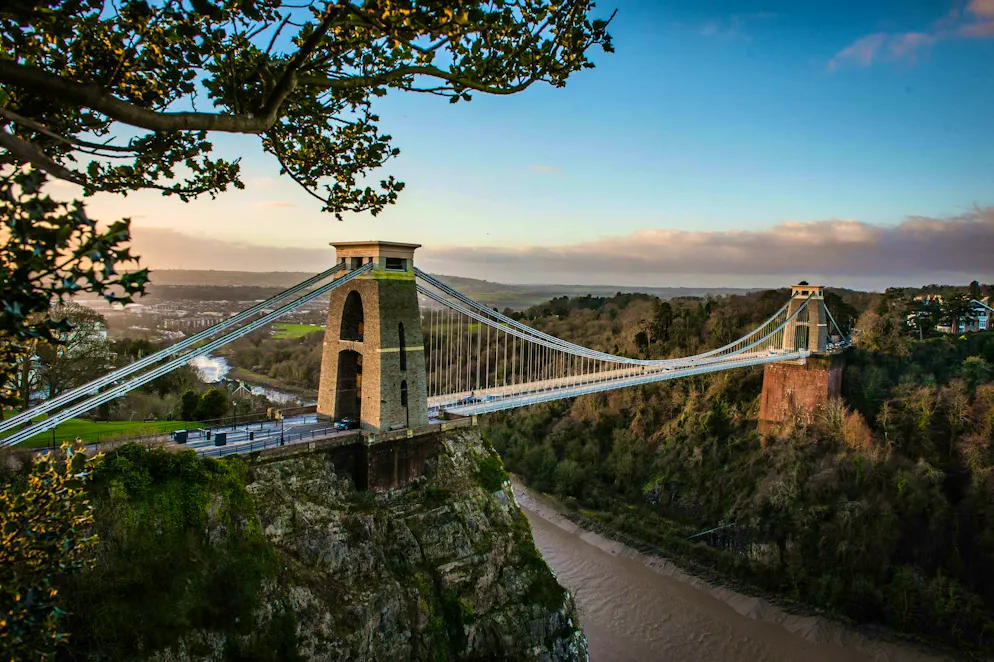 The Clifton Suspension Bridge is a landmark in the city of Bristol.