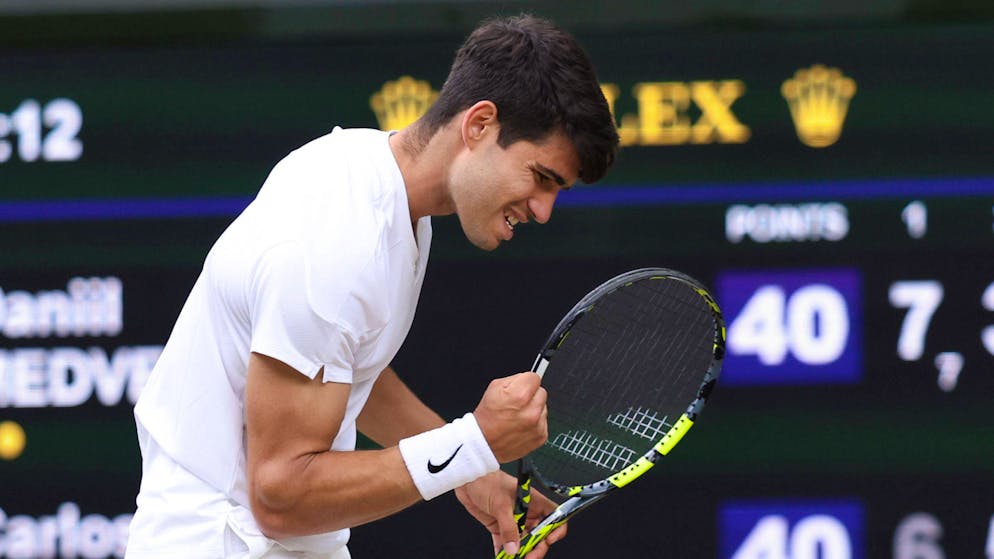 Titelverteidiger Carlos Alcaraz steht auch 2024 im Wimbledon-Final.