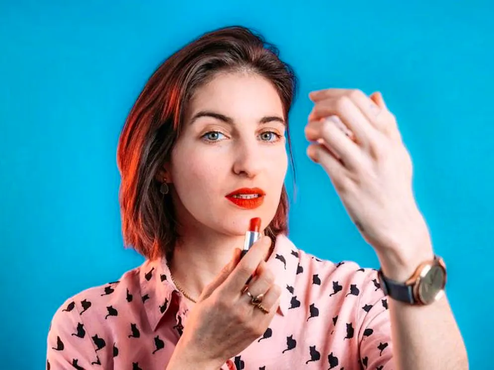 "I'm explicitly not just talking about a beer - that's why I deliberately write about alcohol abuse in my post": Anna Rosenwasser.