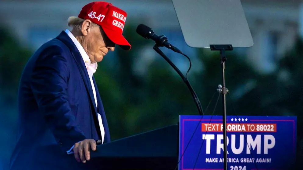 Donald Trump at a campaign rally on July 9 in Miami, Florida.