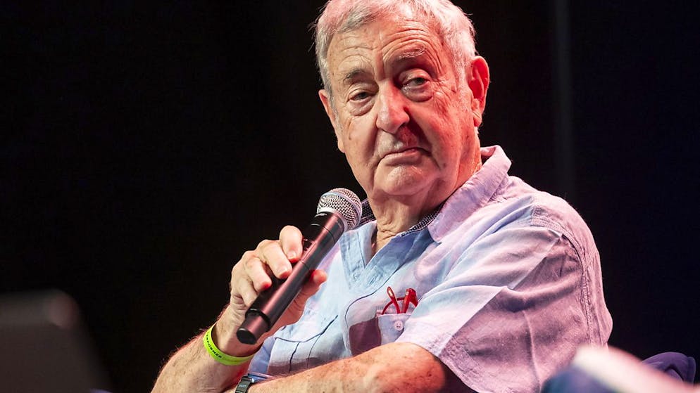 Liebe zur Musik: Nick Mason, Dummer der legendären Rockband Pink Floyd, am Workshop vor seinem Auftritt am Montreux Jazz Festival.
