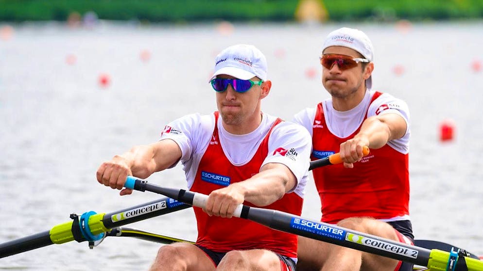 Andrin Gulich (left) and Roman Röösli are among the medal contenders at the Olympic Games
