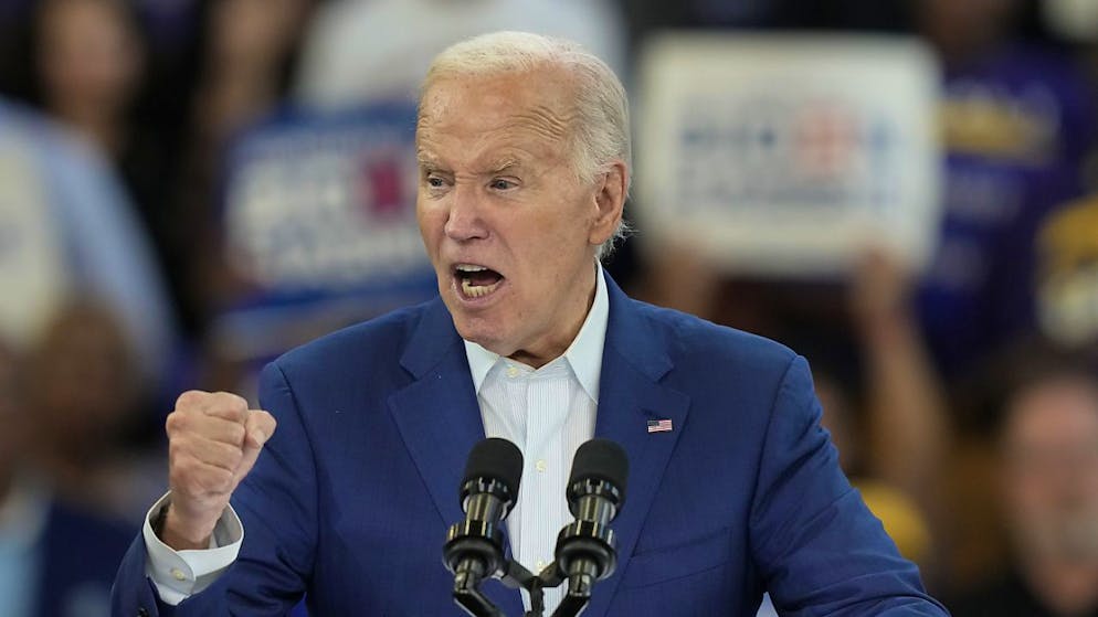 Joe Biden è apparso pieno di energia a Detroit.