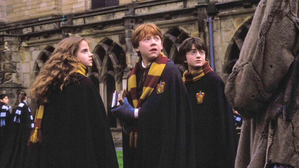 They played the three main characters in the eight "Harry Potter" films: Emma Watson, Rupert Grint and Daniel Radcliffe.