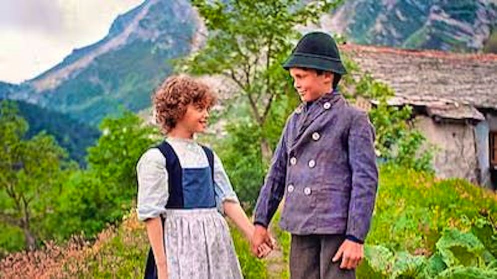 Katia Polletin as Heidi and Stephan Arpagaus as Geissenpeter played the leading roles in the 26-part SRF series "Heidi".