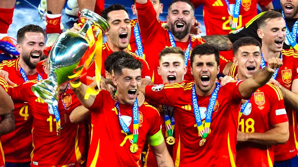 England's long wait continues. Spain celebrate late winner and become European champions