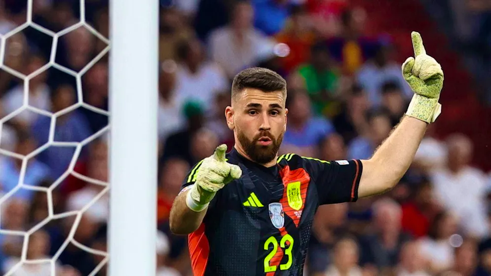 The two European Championship finalists in direct comparison - Gallery. ...but Unai Simon looks a touch more settled