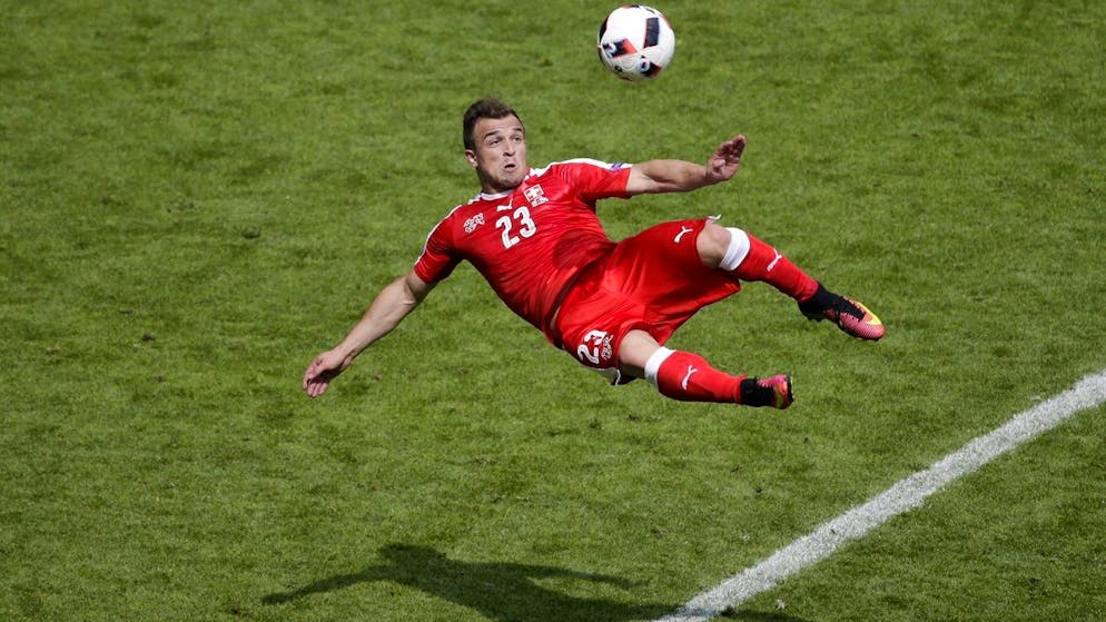An der EM 2016 im Achtelfinal gegen Polen erzielt Xherdan Shaqiri sein vielleicht schönstes Tor im Nati-Dress.