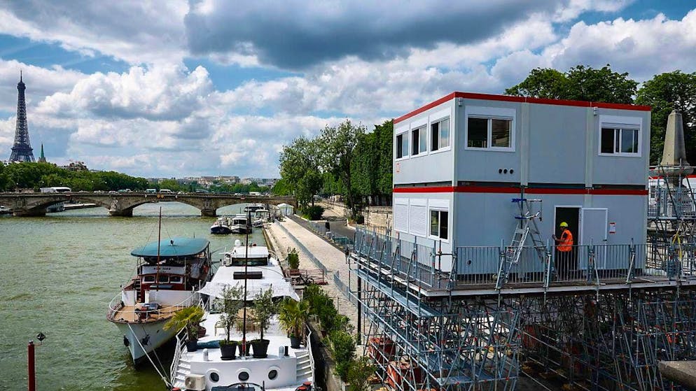 Construction work along the banks of the Seine: The Olympic Games are a mammoth project with some restrictions for residents.